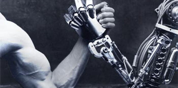 Man Vs Robot Man Vs Robot