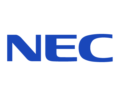 blue nec displays logo