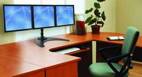 Peerless-AV: Mounting Enables Desktop Productivity