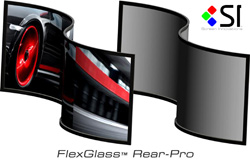 SI Ships FlexGlass Flexible Rear-Projection Screen Material