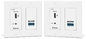 Extron Introduces New Economical Wall Mount HDMI Twisted Pair Extender