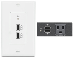 Extron Introduces USB Power Plates to Charge Mobile Devices