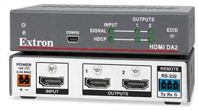 Extron Debuts 1×2 HDMI DA