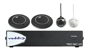 Vaddio Combines Echo Cancellation and Automatic Mixing Into TRIO Microphones with SmartMIC Technology