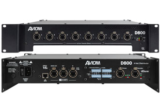 Aviom Partners with Yamaha, Intros D800-Dante A-Net Distributor