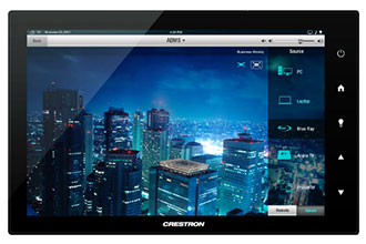 Crestron Edge-to-Edge Glass Touch Panel Line Debuts at InfoComm