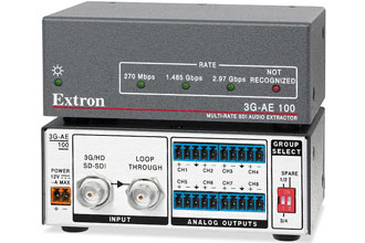 Extron Introduces New Eight-Channel Audio Extractor for 3G-SDI