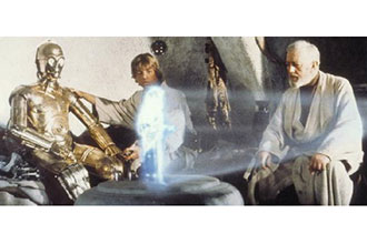 Holographic TV in a Galaxy Far, Far Away