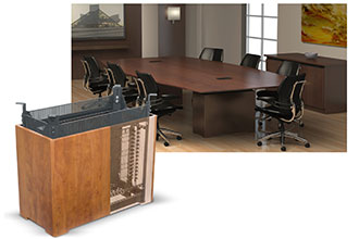 Middle Atlantic Brings Under Table Rack Mount to Meeting Spaces