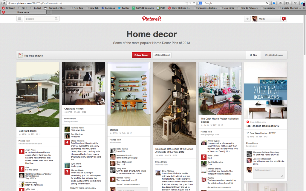 top pins on pinterest 2013