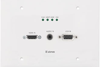 Extron Ships Two Input XTP Wallplate Transmitter for HDMI and VGA Signals