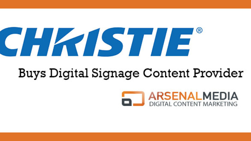 Christie Buys Digital Signage Content Company Arsenal Media