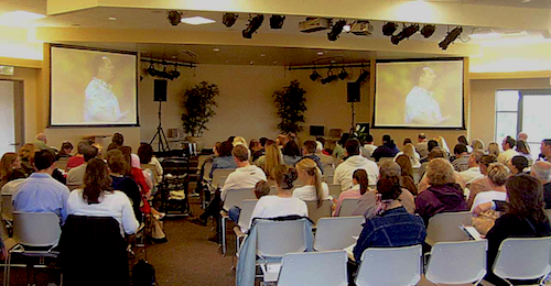 Example of a video overflow room