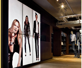 YCD Multimedia Installs Video Wall for Diesel Flagship Retail Stores