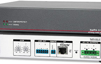 Extron Ships NetPA Compact Audio Power Amplifiers with Dante