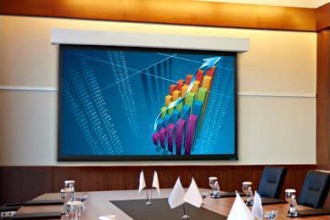 Stewart Filmscreen Takes Aim at Install Market with Non-Tensioned Motorized ElectriScreens Designed for Boardrooms, Classrooms and HOW