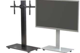 Audio Video Furniture’s Mobile Display Stand Designed Accommodates SMART kapp 84