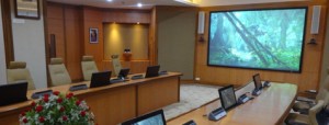 State-of-the-art AV system for Mumbai bank with dnp screens