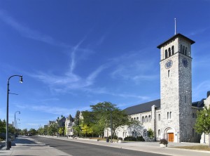 Grant Hall and Street Queen's University Kingston