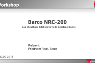 Barco NRC & ClickShare: Live Demo