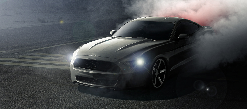 Mustang-Burnout