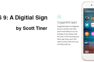 iOS 9: A Digital Sign