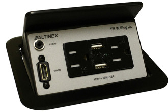 Altinex Debuts TNP358 Tilt ‘N Plug Interconnect Box