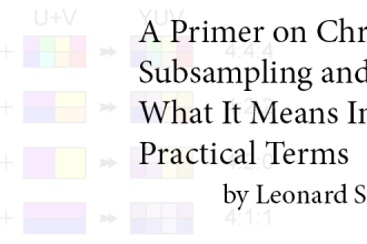 A Primer on Chroma Subsampling and What It Means In Practical Terms