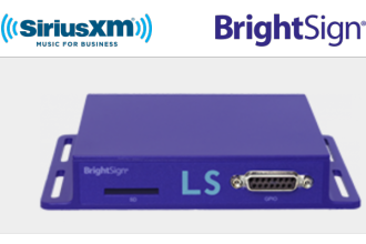 SiriusXM Music for Business Debuts on BrightSign’s LS322 Music Player at DSE