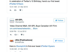 Twitter is 10 — So We Took a Look at AV’s First Tweets