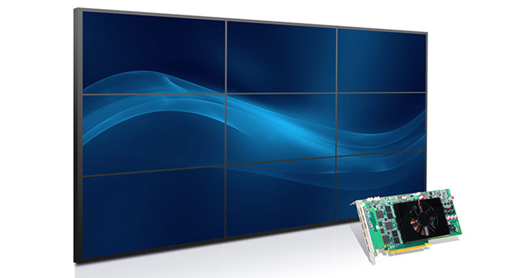 Matrox Launches C900 Nine-Output Graphics Card to Drive 3×3 Video Wall