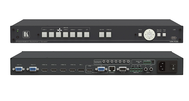 Kramer Ships VP-734 4K Switcher/Scaler