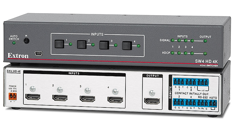 Extron Ships SW HD 4K Switchers