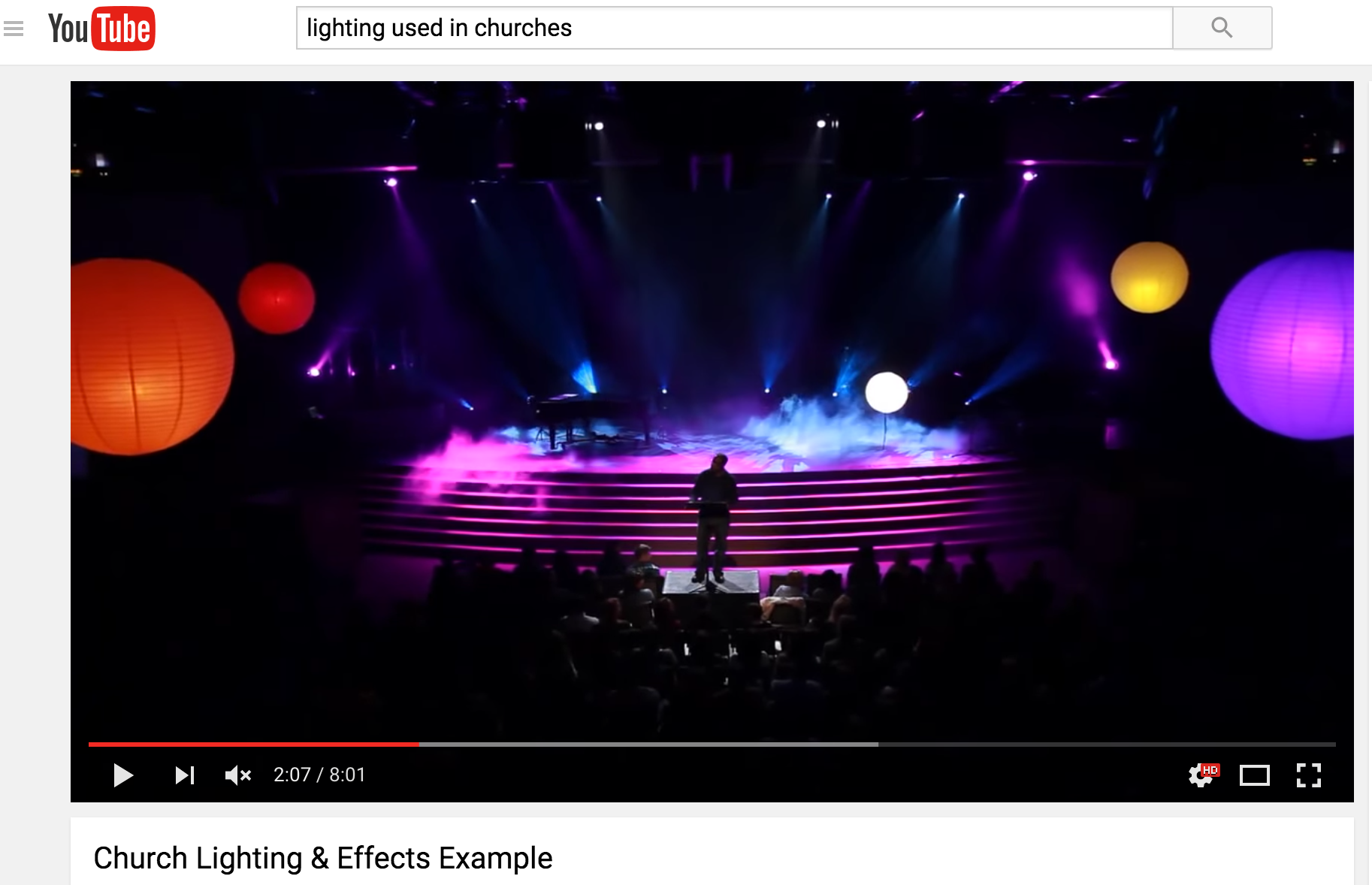 Church Lighting YouTube