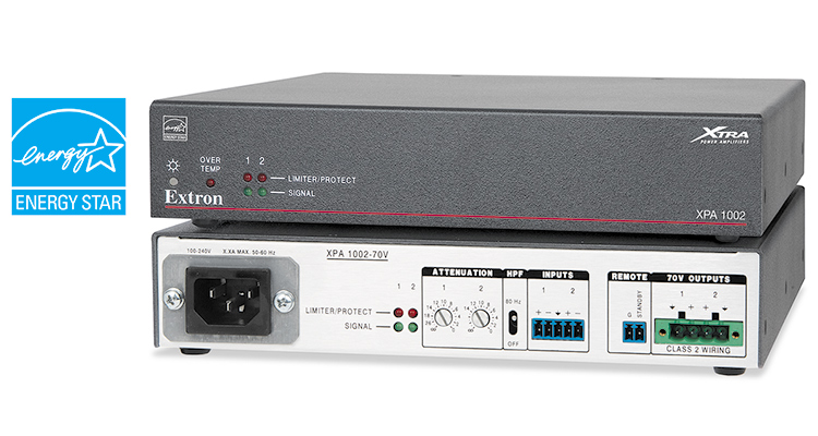 Extron Ships Small Two Channel Amplifier for High Impedance Systems