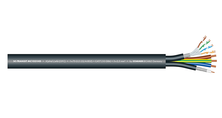 Sommer Introduces Hybrid MC1031HD 3-Way Cable Aimed at Rental Market
