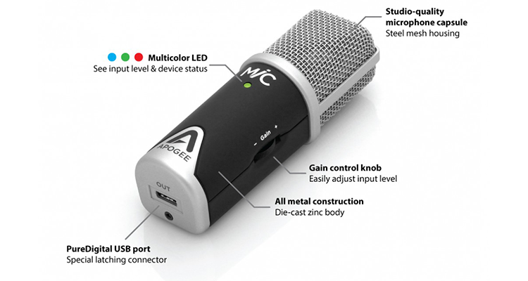 Apogee Intros MiC 96K USB Microphone