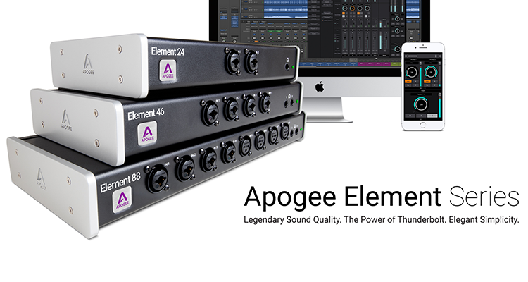 Apogee Intros Element Series Thunderbolt Audio Interfaces