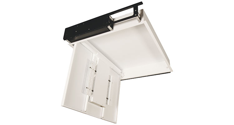 Future Automation’s Ceiling Hinge Range Can Conceal Large Flat Screens in Ceilings