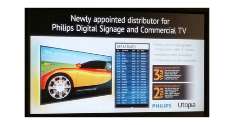 Utopia Technology and Philips Professional Display Solutions announce new distribution partnership