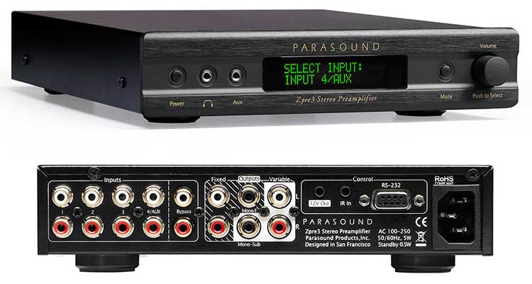 Parasound Debuts New Zpre3 Half-Rack Width Stereo Preamp