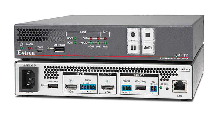 Extron Intros SMP 111 With Recording and H.264 Streaming Capabilities in a Compact Package