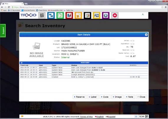 TRXio Announces Enhancements to Inventory Management Software
