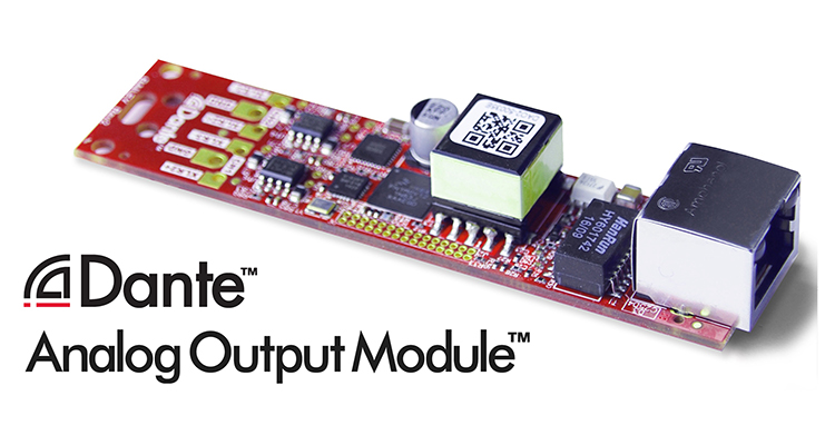 Audinate Introduces Dante Analog Output Module