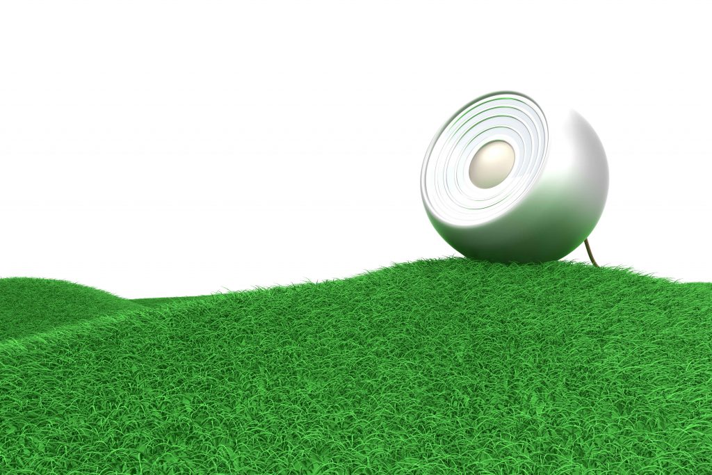 speaker-on-grass