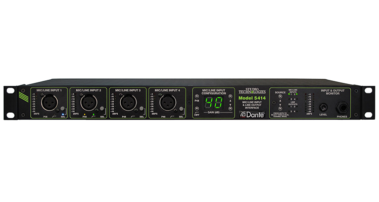 Studio Technologies Announces Model 5414 Mic/Line Input & Line Output Interface