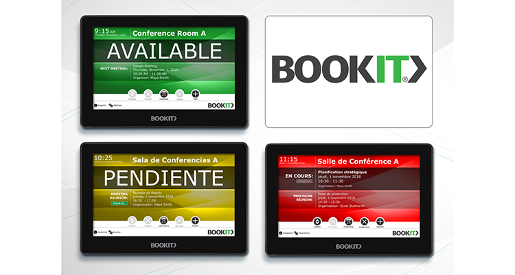 BTX BookIt Room Scheduling Signs Make EMEA Debut at ISE