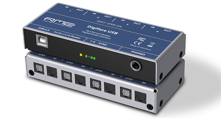 Synthax Announces New RME Digiface USB Portable Digital Audio Interface