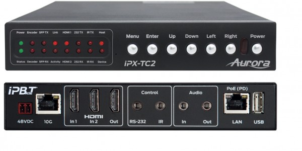 AURORA MULTIMEDIA DEBUTS NEW IPBaseT IPX-TC2 at ISE 2017