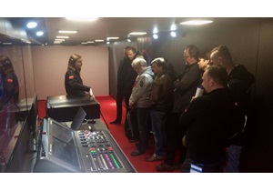 Barco’s demo truck, starring its 4K projection solutions
